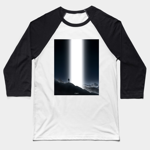 Alone Baseball T-Shirt by ArijitWorks